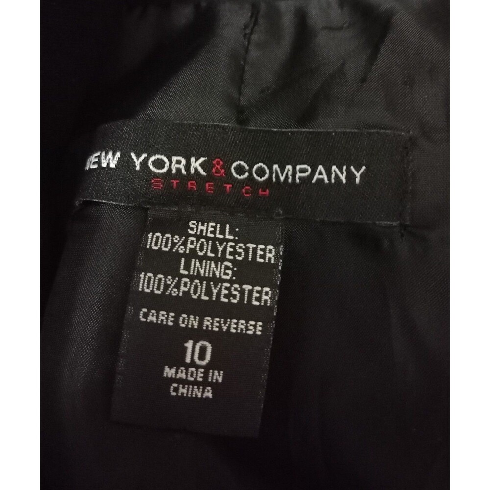New York & Company Black One Button Blazer Size 10 - Picture 5 of 8